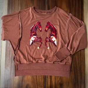 NWOT Camden Mirrored Horse Sweater
